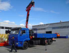 Бортовой КАМАЗ 65117 c КМУ FASSI F175A.0.22