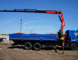 Бортовой КАМАЗ 65117 c КМУ FASSI F195A.0.22