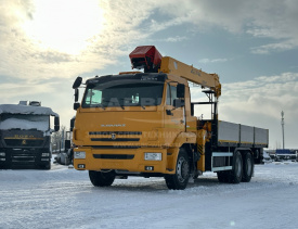 Бортовой КамАЗ 65116 с КМУ SOOSAN SCS 746