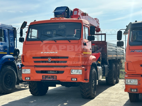 Бортовой КАМАЗ 43118-48 с КМУ Kanglim KS1256 