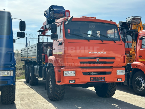 Бортовой КАМАЗ 43118-48 с КМУ Kanglim KS1256 вид №2