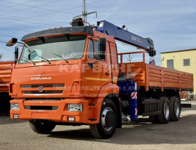 Бортовой КАМАЗ 65115 с КМУ DongYang SS1966 ACE + буровое оборудование