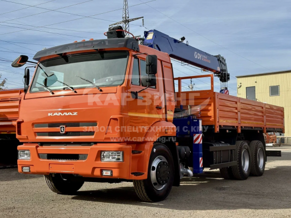 Бортовой КАМАЗ 65115 с КМУ DongYang SS1966 ACE + буровое оборудование 