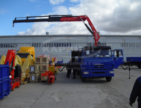Бортовой КАМАЗ 65117 c КМУ FASSI F175A.0.22
