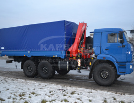 Бортовой КАМАЗ 43118 c КМУ FASSI F215A.0.22