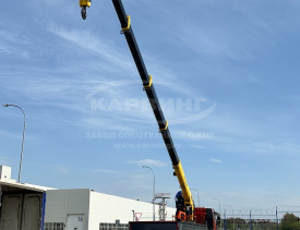 Самосвал FAW CA3250 с КМУ HYVA HST12E4