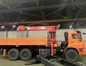 Бортовой КАМАЗ 43118 с КМУ Kanglim 1256G-II