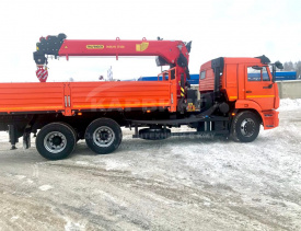 Бортовой КАМАЗ 65115 с КМУ ИНМАН ИТ 150