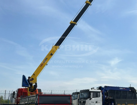 Самосвал FAW CA3250 с КМУ HYVA HST12E4