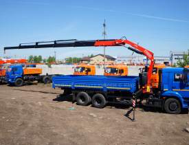 Бортовой КАМАЗ 65117 c КМУ FASSI F195A.0.22
