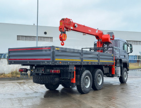 Бортовой HOWO T5G (6х6) 480 с КМУ Horyong HRS216