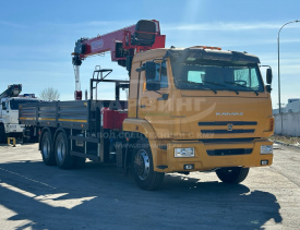 Бортовой КАМАЗ 65115 с КМУ Horyong HRS 216