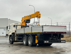 Бортовой КамАЗ 65117 с КМУ Soosan SCS 746