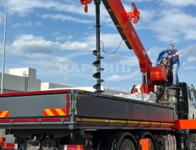 Самосвал FAW CA3250 с КМУ Kanglir KS2056
