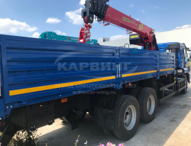 Бортовой КАМАЗ 65117 с КМУ ИНМАН ИТ 150