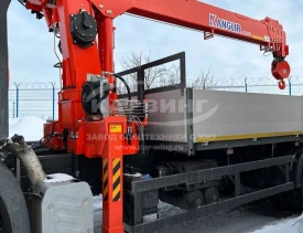 Бортовой FAW CA3250 с КМУ Kanglim KS2056