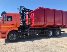 Металловоз КАМАЗ 65115 c ГМУ ВЕЛМАШ VM10L74M