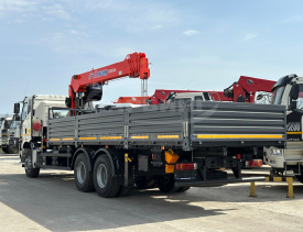 Бортовой FAW CA3250 6х6 с КМУ Kanglim KS2056