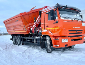 Самосвал КАМАЗ 65115 c КМУ Fassi 155.0.22