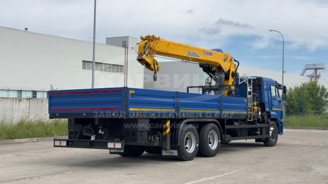 Бортовой КамАЗ 65117 с КМУ SQS XCMG 300 RU-5 вид №5