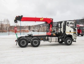 Седельный тягач FAW CA3250 c КМУ Horyong HRS216