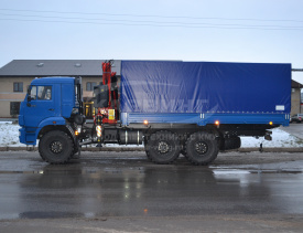 Бортовой КАМАЗ 43118 c КМУ FASSI F215A.0.22